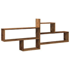 vidaXL Wall Shelf Old Wood 167.5x18x68 cm Engineered Wood 2