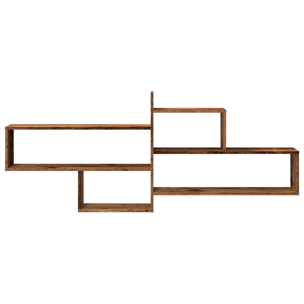 vidaXL Wall Shelf Old Wood 167.5x18x68 cm Engineered Wood 4