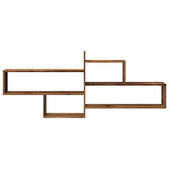vidaXL Wall Shelf Old Wood 167.5x18x68 cm Engineered Wood 4