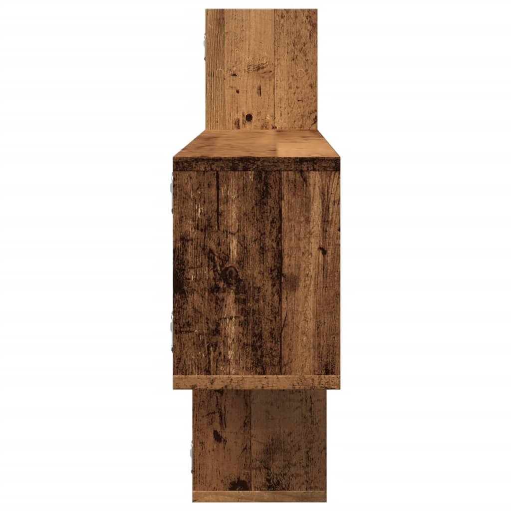 vidaXL Wall Shelf Old Wood 167.5x18x68 cm Engineered Wood 5