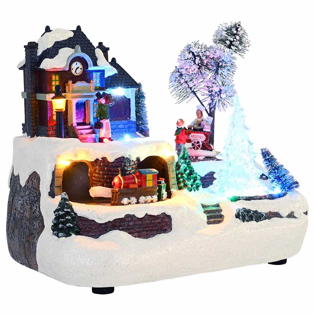vidaXL Christmas Tabletop Multicolour 23.5 x 16 x 18.5 cm Resin 1