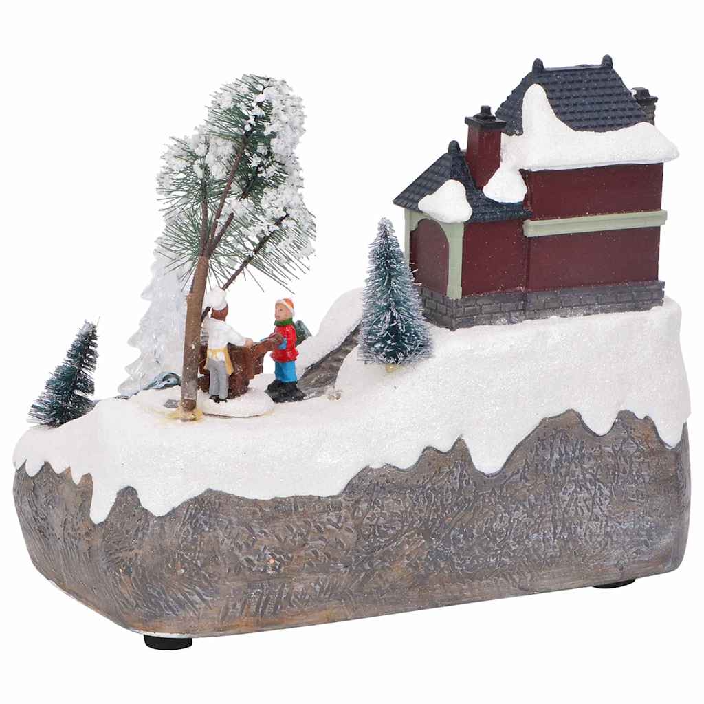vidaXL Christmas Tabletop Multicolour 23.5 x 16 x 18.5 cm Resin 5