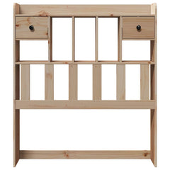 vidaXL Headboard with Storage 100 cm Solid Wood Pine 3