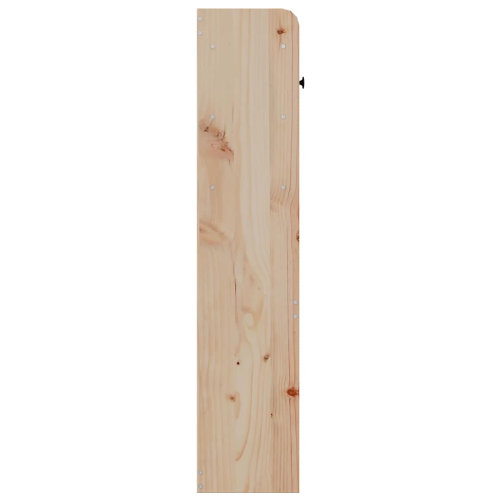 vidaXL Headboard with Storage 100 cm Solid Wood Pine 5