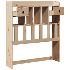 vidaXL Headboard with Storage 75 cm Solid Wood Pine 4