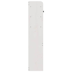 Headboard with Storage Solid Wood Pine White 75 cm