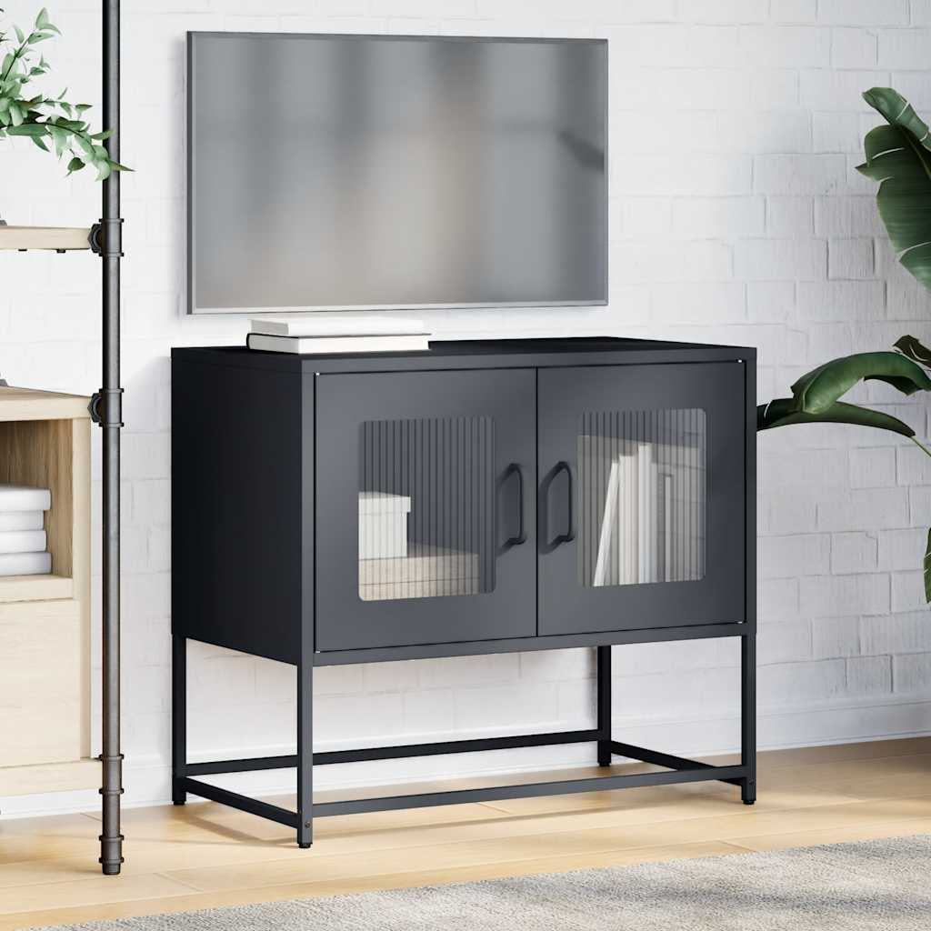 vidaXL TV Cabinet Anthracite 68x39x60.5 cm Cold-rolled Steel 3
