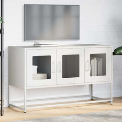 vidaXL TV Cabinet White 100.5x39x60.5 cm Cold-rolled Steel 3