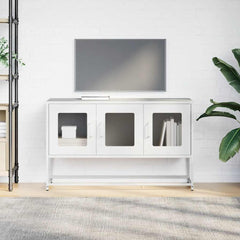 vidaXL TV Cabinet White 100.5x39x60.5 cm Cold-rolled Steel 4