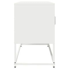 vidaXL TV Cabinet White 100.5x39x60.5 cm Cold-rolled Steel 6