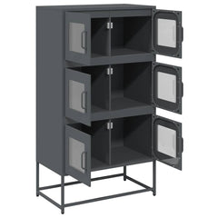 vidaXL Highboard Anthracite 68x39x123 cm Steel 6
