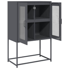 vidaXL Highboard Anthracite 68x39x107 cm Steel 6
