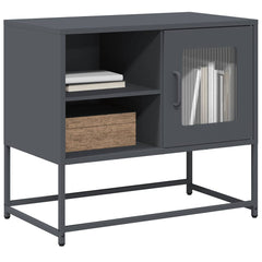 vidaXL TV Cabinet Anthracite 68x39x60.5 cm Steel 1