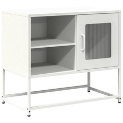 vidaXL TV Cabinet White 68x39x60.5 cm Steel 2