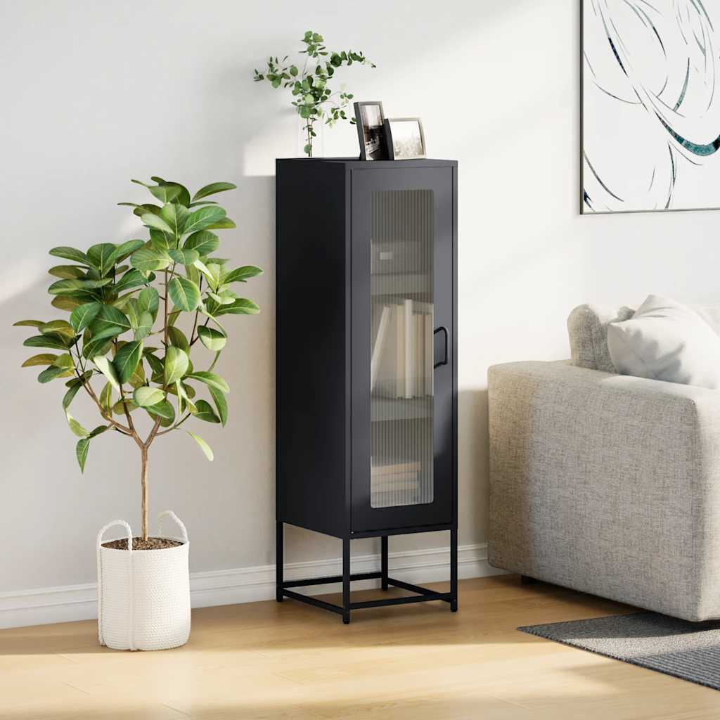 vidaXL Highboard Anthracite 36x39x123 cm Cold-rolled Steel 3
