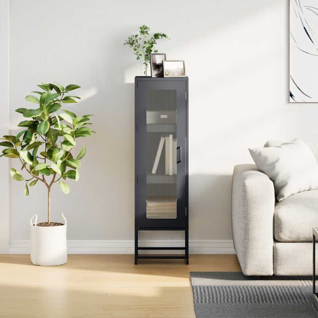 vidaXL Highboard Anthracite 36x39x123 cm Cold-rolled Steel 4