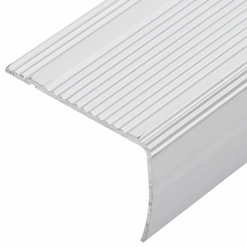 vidaXL Stair Nosings 30 pcs Silver 67 x 3.5 x 3 cm Aluminium 6
