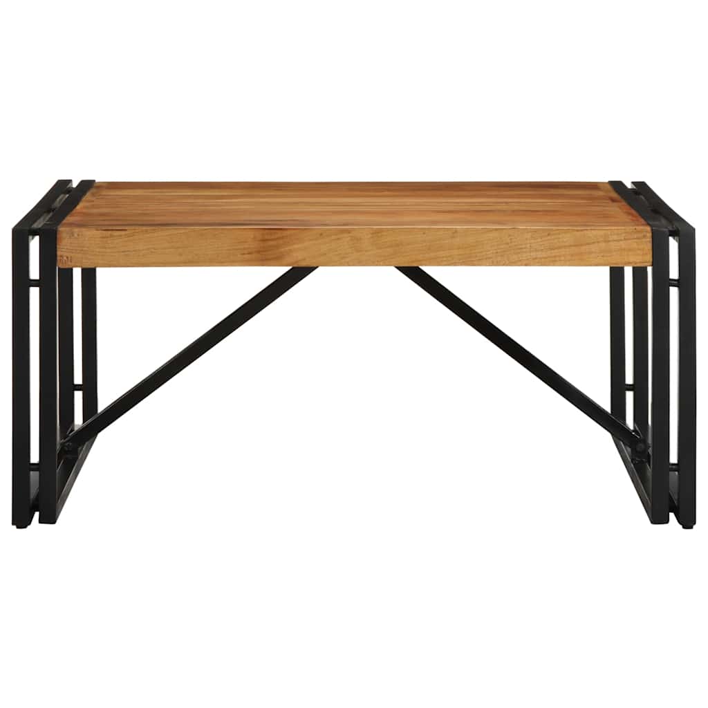 vidaXL Coffee Table 80x80x35 cm Solid Wood Acacia 2