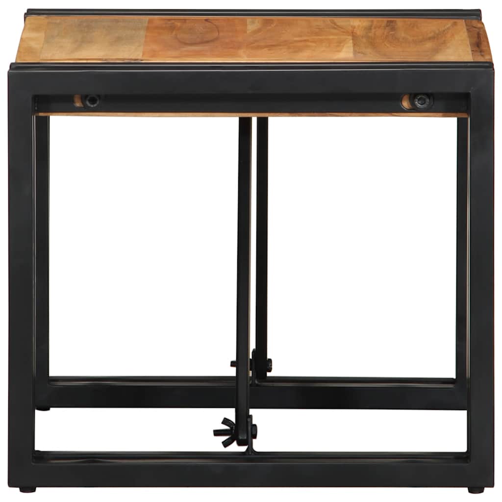 vidaXL Coffee Table 40x40x35 cm Solid Wood Acacia 3