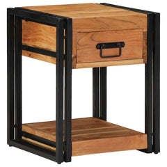 vidaXL Bedside Cabinet 2 pcs Brown 40 x 40 x 50 cm Solid Acacia Wood 1