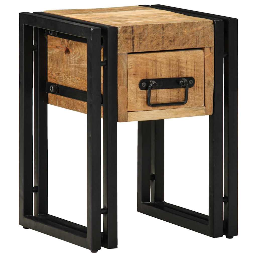 vidaXL End Table Brown and Black 30 x 30 x 40 cm