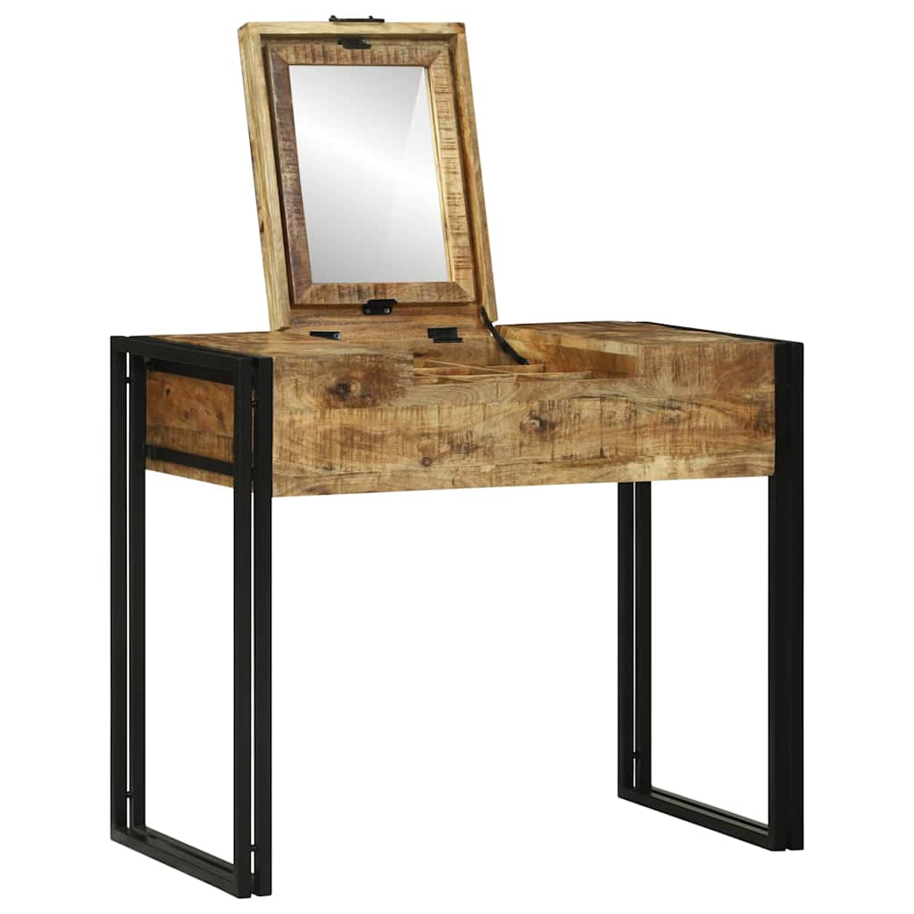 vidaXL Bedroom Dressing Tables Brown 90 x 50 x 75 cm Solid Mango wood 3