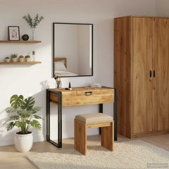 vidaXL Bedroom Dressing Tables Brown 90 x 50 x 75 cm Solid Acacia wood 1