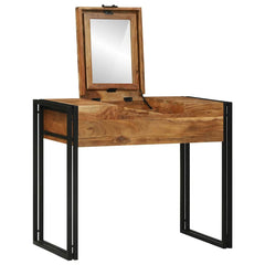 vidaXL Bedroom Dressing Tables Brown 90 x 50 x 75 cm Solid Acacia wood 3