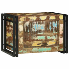 Storage Box Brown and Black Solid Depth 40 cm 60 cm 41 cm Reclaimed wood