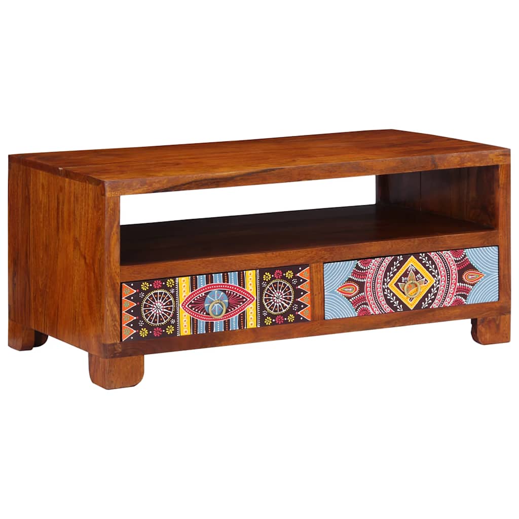 vidaXL Coffee Table 90x50x40 cm Solid Wood Acacia 3
