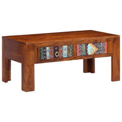 vidaXL Coffee Table 90x50x40 cm Solid Wood Acacia 3