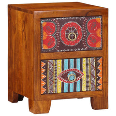 Bedside Cabinet 35x35x45 cm Solid Wood Acacia 1