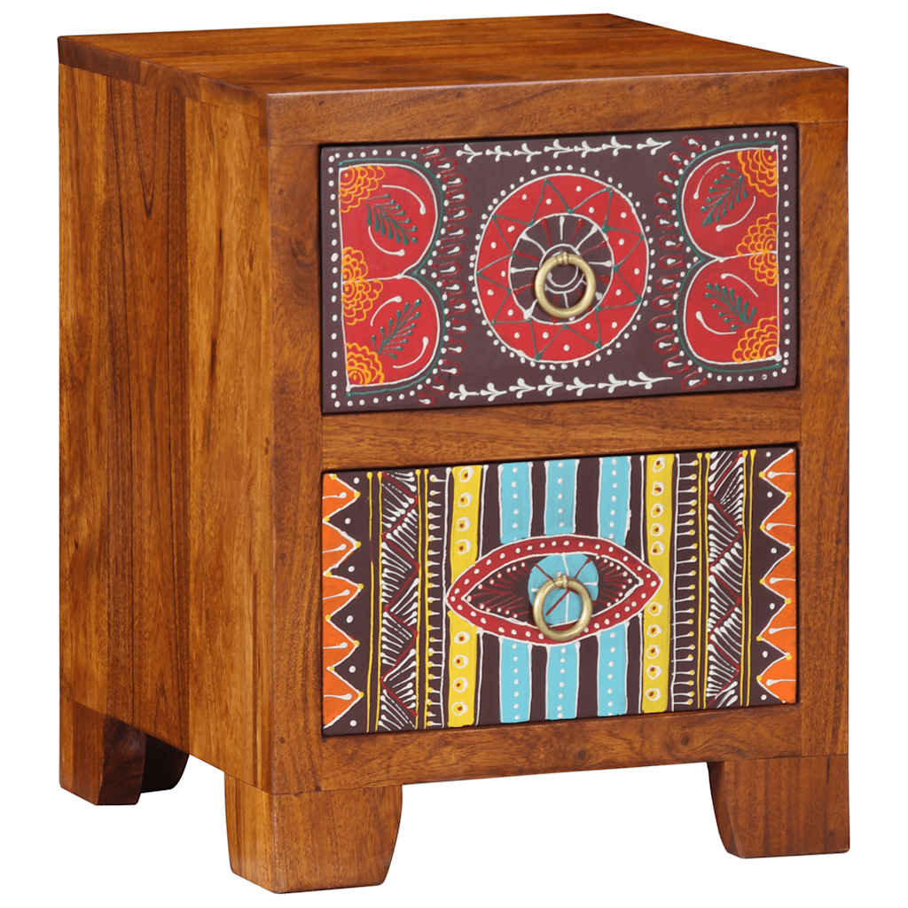 Bedside Cabinet 35x35x45 cm Solid Wood Acacia 1
