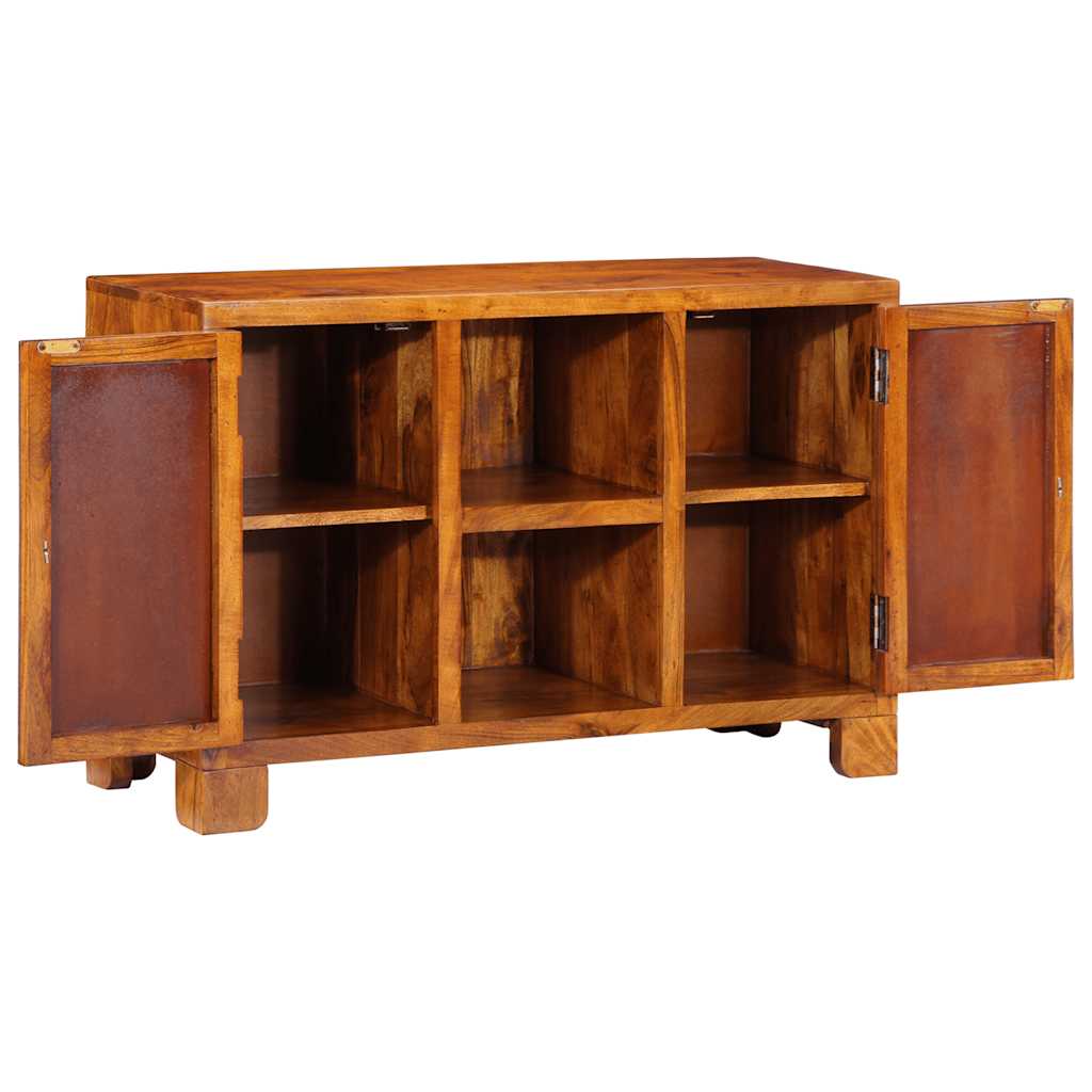 vidaXL Sideboard Multicolour 90x35x60 Solid Wood Acacia 4