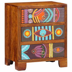 vidaXL Sideboard Multicolour 50x35x60 Solid Wood Acacia 2