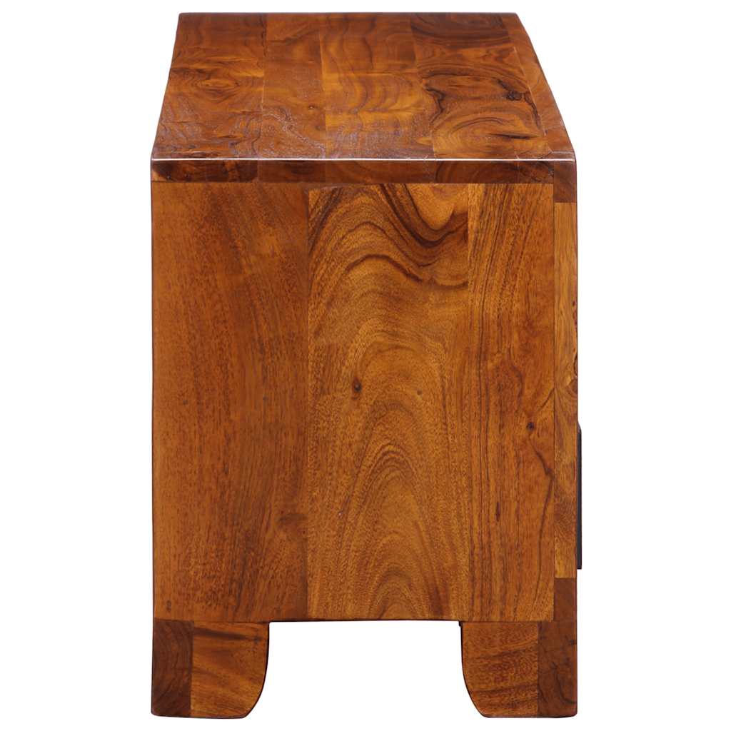 TV Cabinet Multicolour 110x30x40 Solid Wood Acacia, image 6
