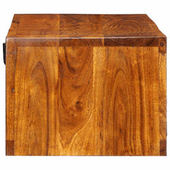 Wall-mounted TV Cabinet Multicolour 100x30x22 Solid Wood Acacia, image 6
