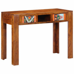 vidaXL Writing Desk with Drawer with Storage Brown 100 x 50 x 75 cm 1