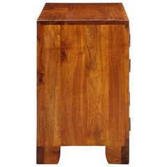vidaXL Shoe Cabinet 90 x 35 x 55 cm Solid Acacia Wood Brown 5