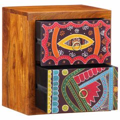 vidaXL Bedside Cabinet Brown 35 x 30 x 40 cm Solid Acacia Wood 4