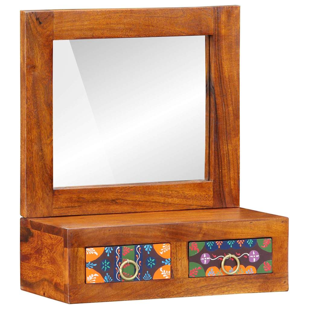 vidaXL Wall Cabinet Brown 40 x 20 x 50 cm Solid Acacia Wood 1