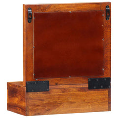 vidaXL Wall Cabinet Brown 40 x 20 x 50 cm Solid Acacia Wood 6