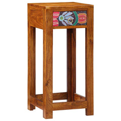 vidaXL Floral End Table Brown 35 x 35 x 75 cm 3