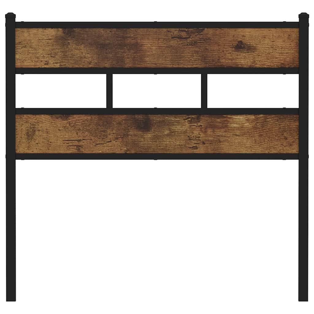 vidaXL Replace Headboard Smoked Oak 80 cm Iron and Engineered Wood 3