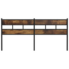 Replace Headboard Iron and Engineered Wood Smoked oak 180 cm
