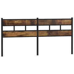 vidaXL Replace Headboard Smoked Oak 193 cm Iron and Engineered Wood 2