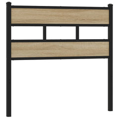 vidaXL Replace Headboard Sonoma Oak 80 cm Iron and Engineered Wood 2