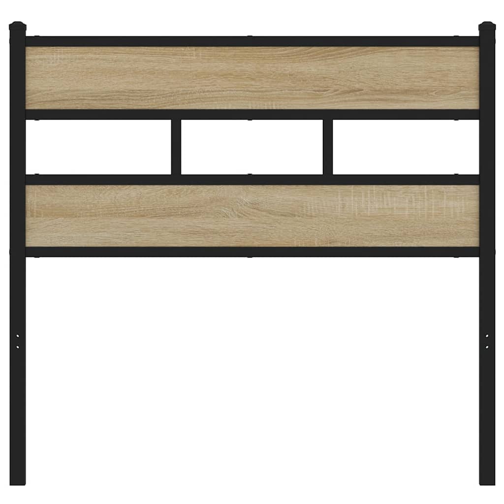 vidaXL Replace Headboard Sonoma Oak 80 cm Iron and Engineered Wood 3
