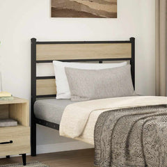 vidaXL Replace Headboard Sonoma Oak 80 cm Iron and Engineered Wood 1