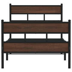 vidaXL Bed Frame without Mattress with Headboard and Footboard 75x190 cm Small Single 4